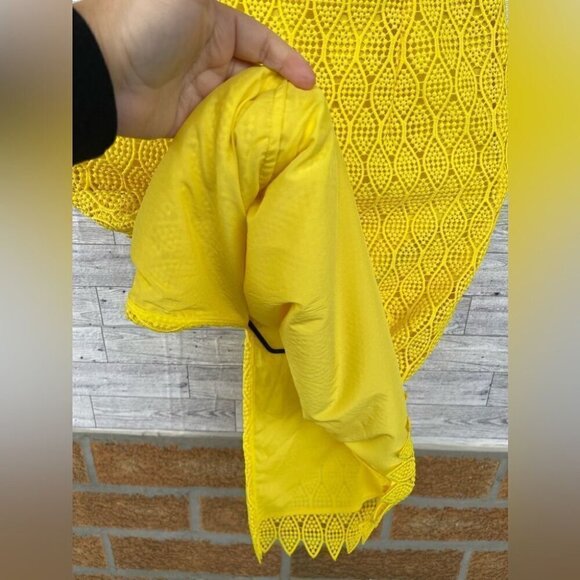 Diane Von Furstenberg Yellow Midi Sheath Dress size 0 - Picture 9 of 11